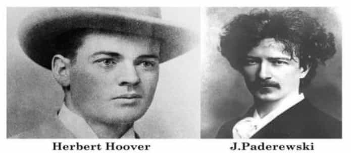 Hoover y Paderewski