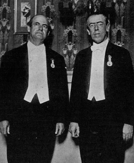Woodrow Wilson y William Jennings Bryant.