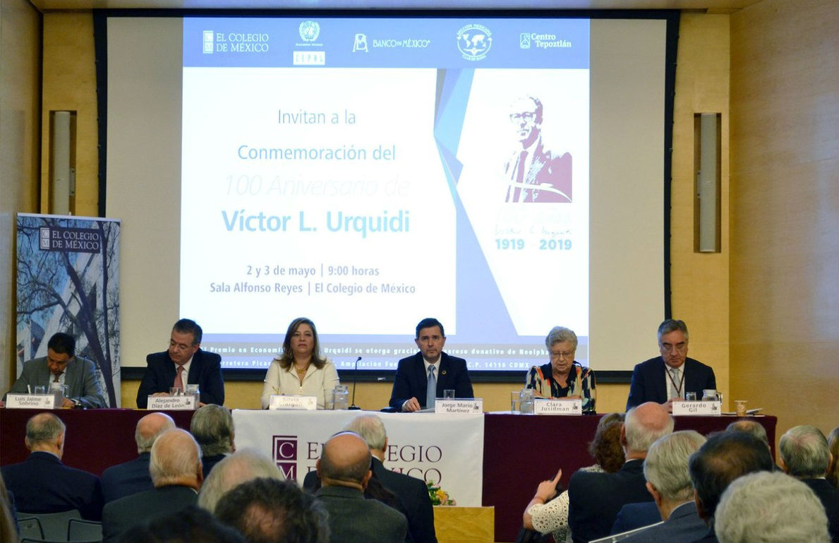 Homenaje a Víctor L. Urriquidi en el Colegio de México, 2019.