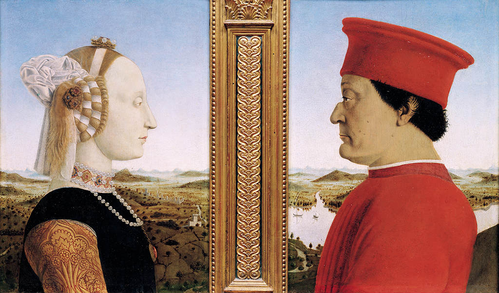 Retrato de los Duques de Urbino.