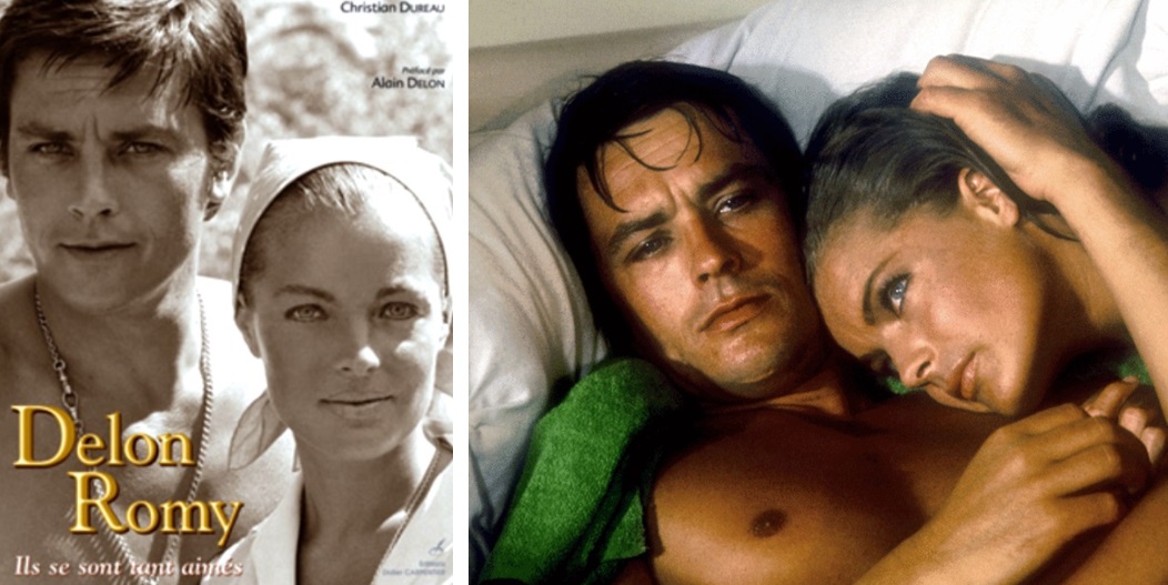 Alain Delon y Romy Schneider.