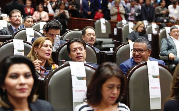 Cámara de diputados de MORENA.
