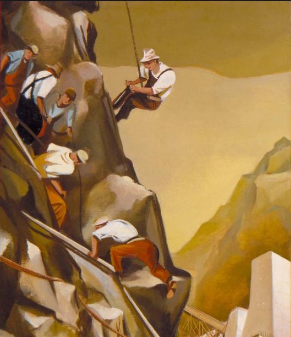 Construcción de una presa.