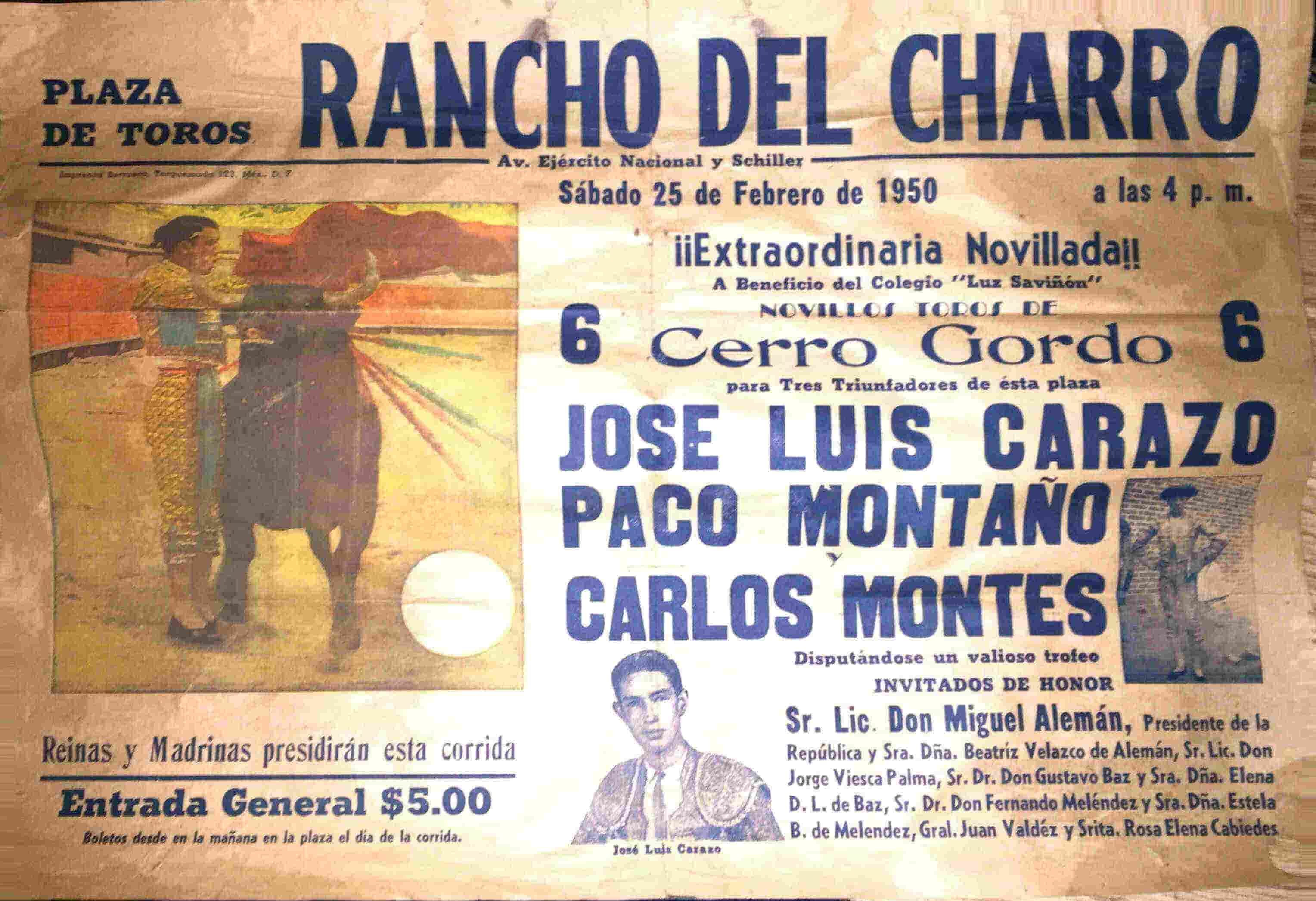 Cartel de toreo.