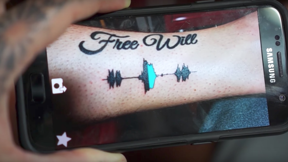 Soundwave tattoo.