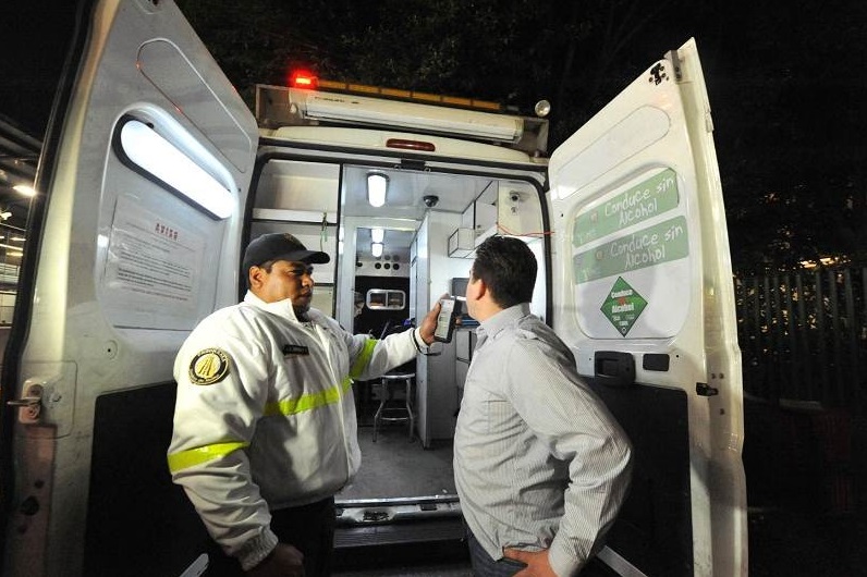 Punto de alcoholimetro.