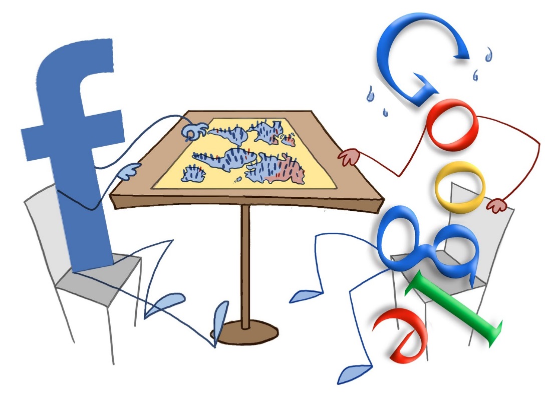 Google y Facebook.