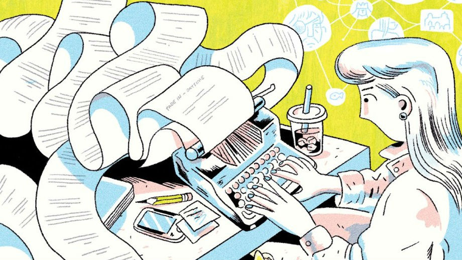 Máquina de escribir.
