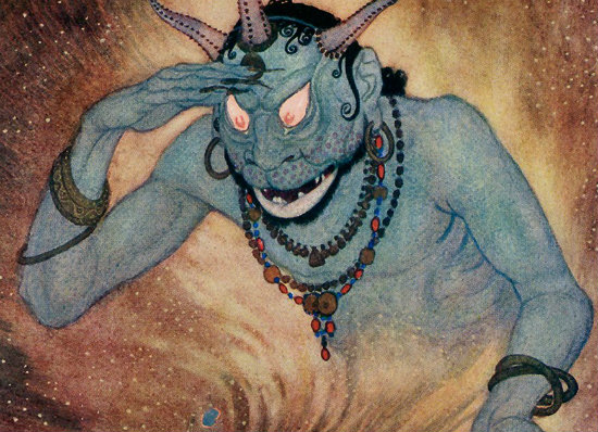 Genio de la lámpara.