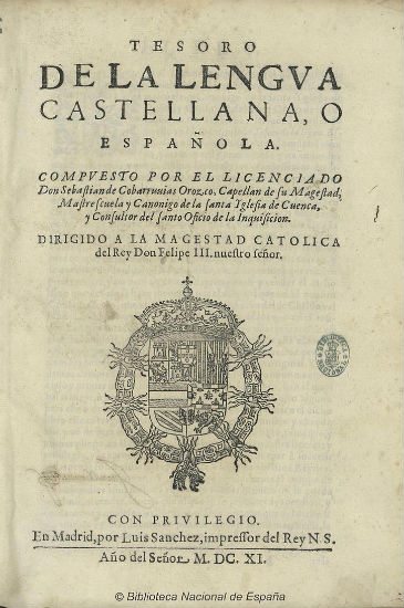 Diccionario de Covarrubias