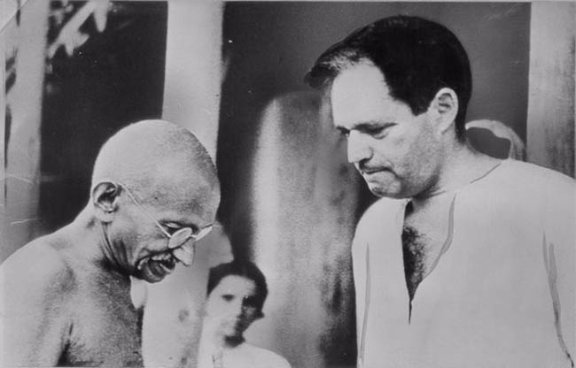 Mahatma Gandhi y Louis Fischer