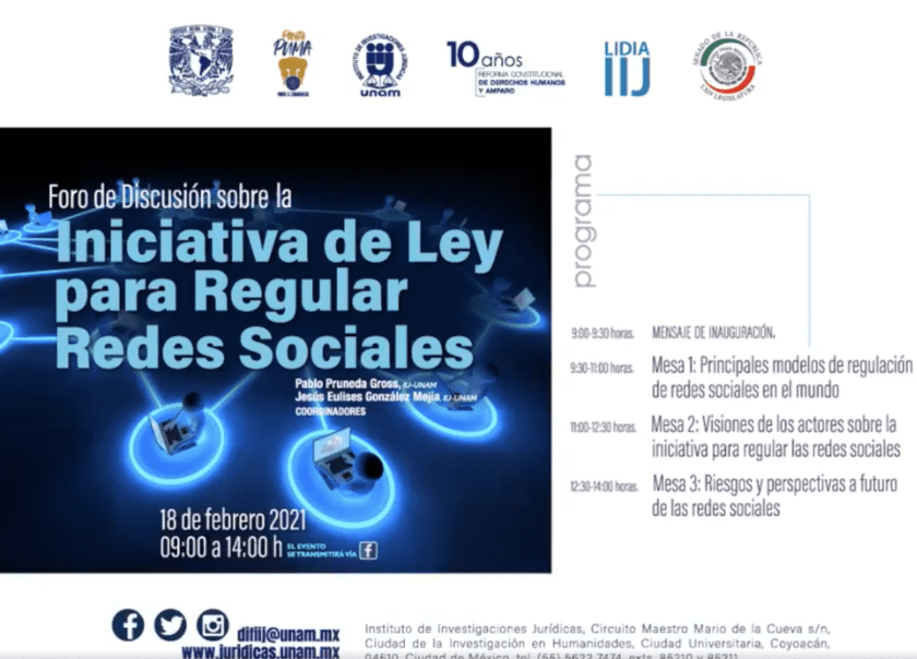 foro de discusión, regular redes sociales