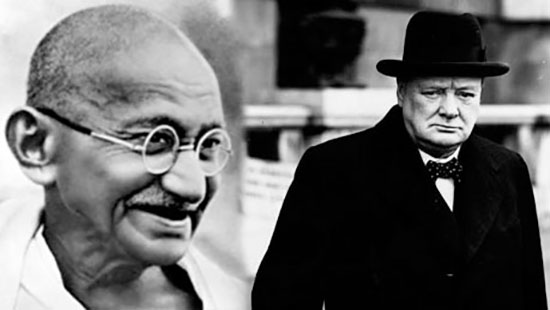 Gandhi y churchill