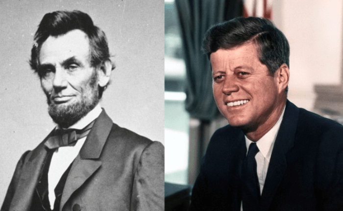 Abraham Lincoln y John F. Kennedy