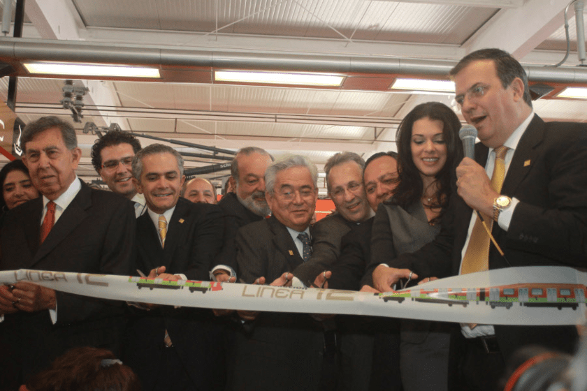 Inauguración de la línea 12 del Metro