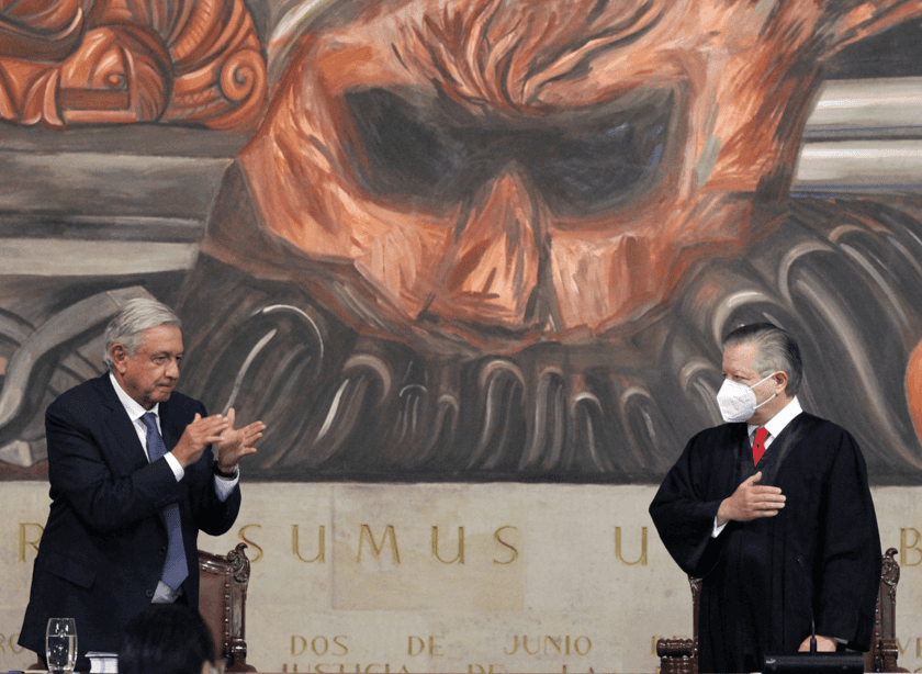 AMLO y el ministro Zaldívar
