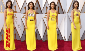 Eiza González y vestido amarillo