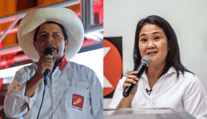 Pedro Castillo y Keiko Fujimori