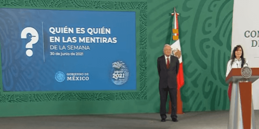 AMLO en Quién es quién en las mentiras