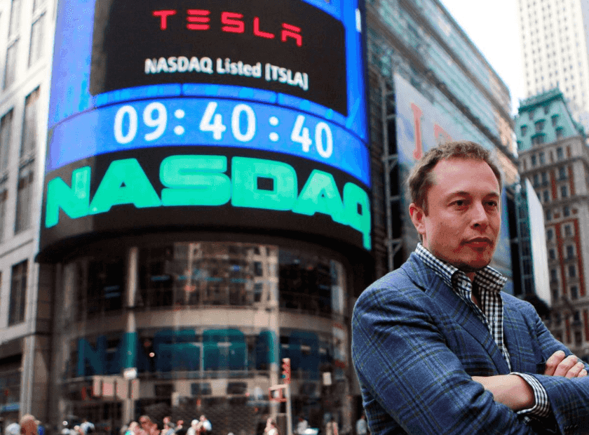 Tesla y Elon Musk, mercado valores