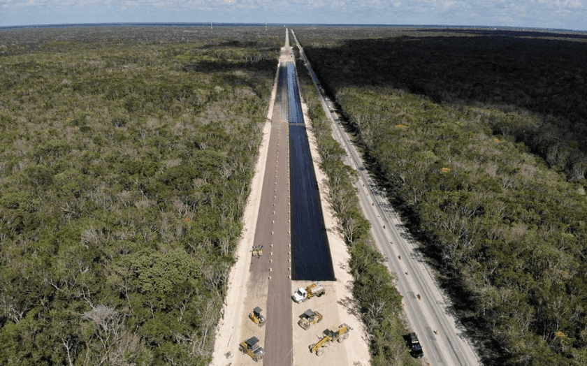 construcción Tren Maya