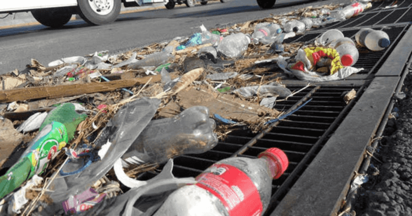 basura en las coladeras