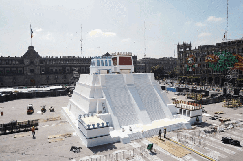 construcción maqueta monumental Zócalo