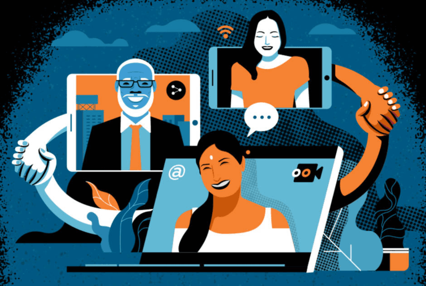 solidaridad a través de pantallas