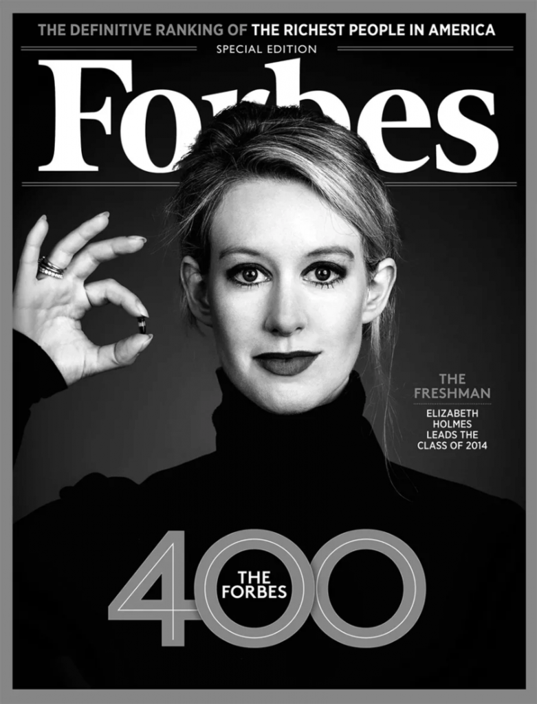 Elizabeth Holmes en revista Forbes