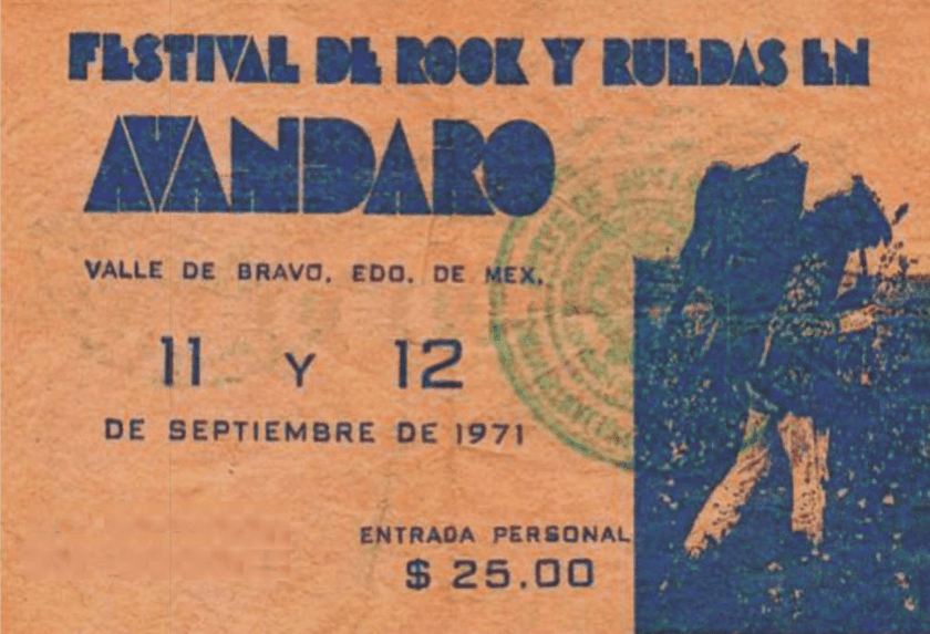 boleto de Avándaro