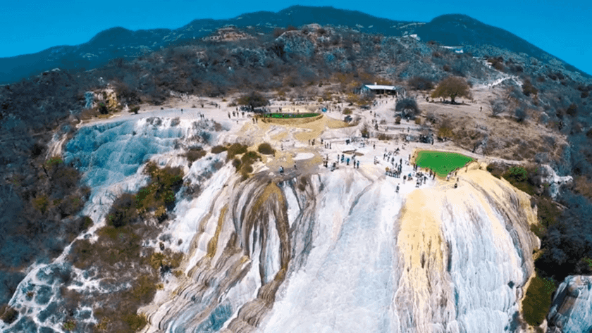 Cascadas petrificadas en Hierve el Agua, Oaxaca
