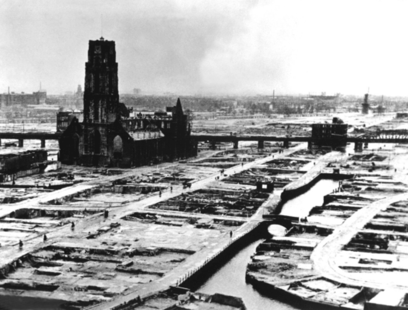 Rotterdam bombardeado