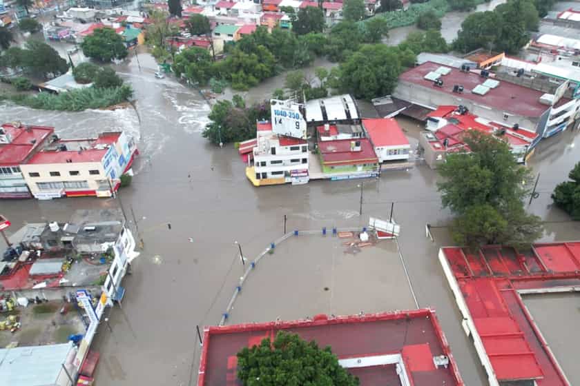 inundaciones Tula, Hidalgo, panorámica
