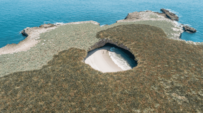 Playa Escondida en las Islas Marietas