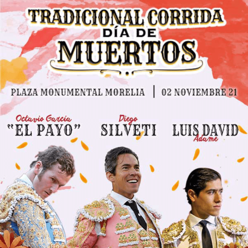 corrida de toros en Morelia, 2 noviembre