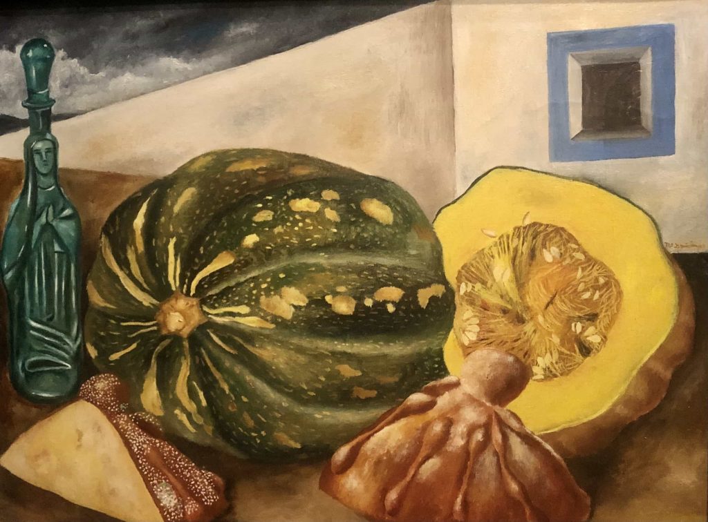 “Calabazas con Pan de Muerto” de María Izquierdo