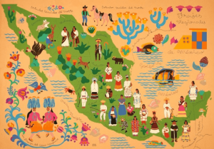 mapa cultural y lenguas indígenas en México