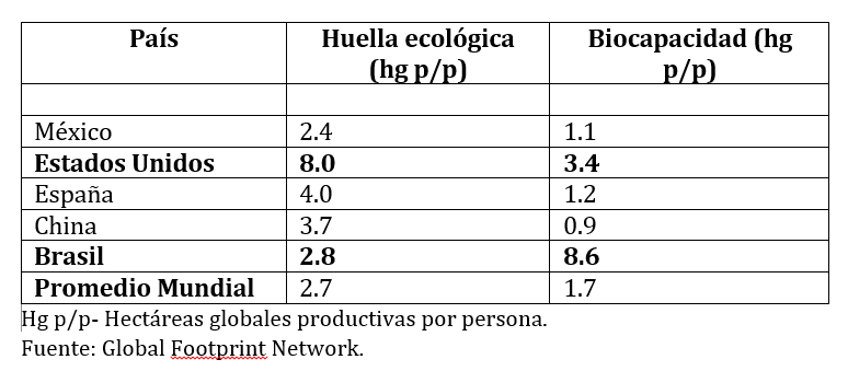 hectáreas globales productivas