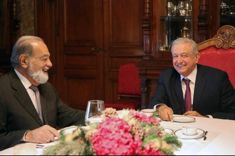 Carlos Slim y AMLO