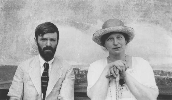 Lawrence y su esposa
